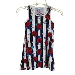 Tuc Tuc Girls Dress Striped Roses and Nautical Print Size 7 Sleeveless